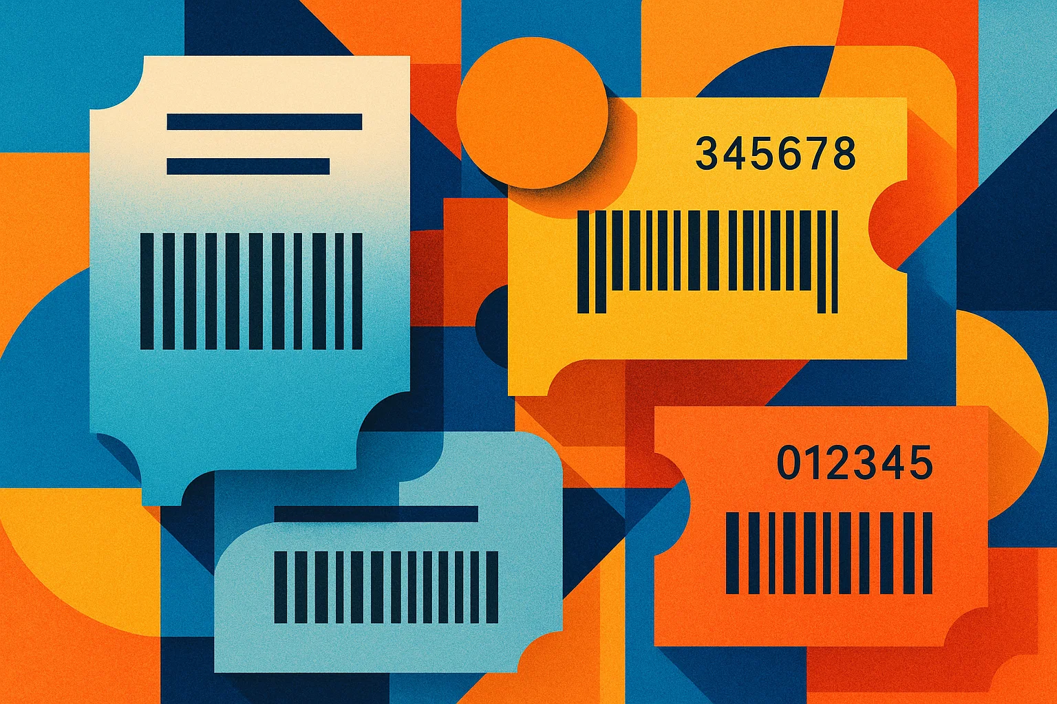 Bon de commande professionnel avec code-barres